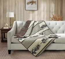 Virah Bella - Cascade Falls - Lightweight Quilted Throw Blanket 50"x60"