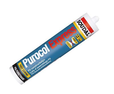 Soudal Purocol Express 355g PU-Konstruktionsklebstoff transparent Holzkleber