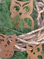 Decorazioni per albero di Natale in acciaio inox gufo metallo decorazione nat...