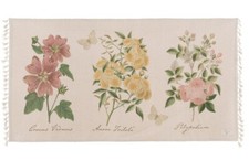 Tappeto con stampa floreale Blanc Mariclo'serie Le Botanique cm. 60 x 120