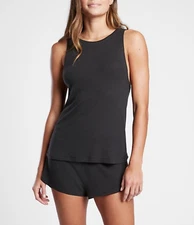 Athleta Well Rested Rib Sleep Tank-Black -Size 2X-NWT