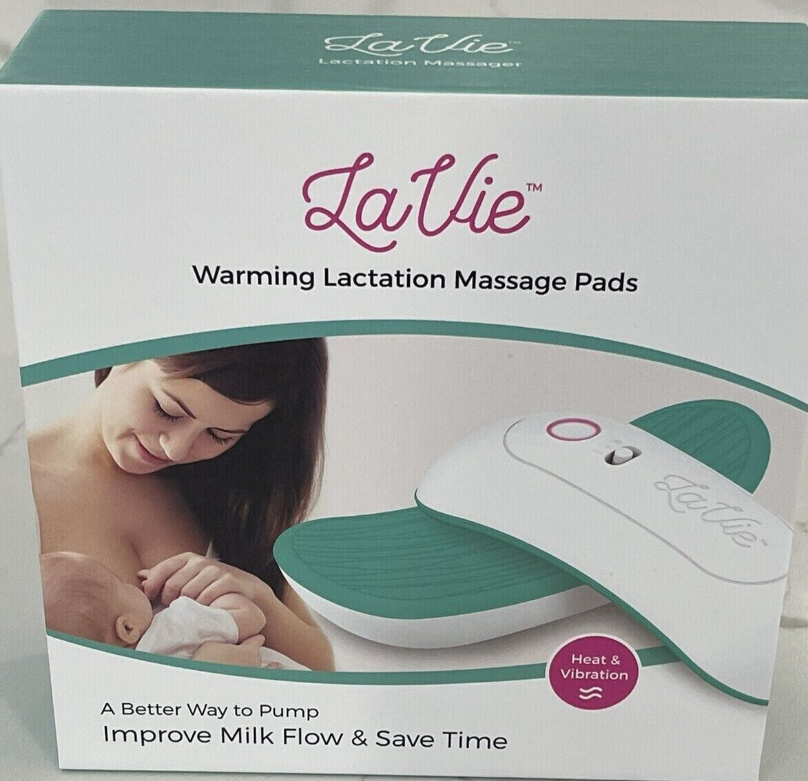 LaVie Warming Lactation Massage Pads Heat&Vibration Pumping