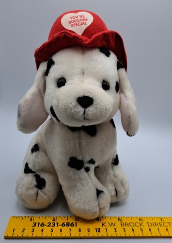 Dalmation Stuffed Animal Plush Red Hat Russ You're Doggone Special Gift - Picture 7 of 7