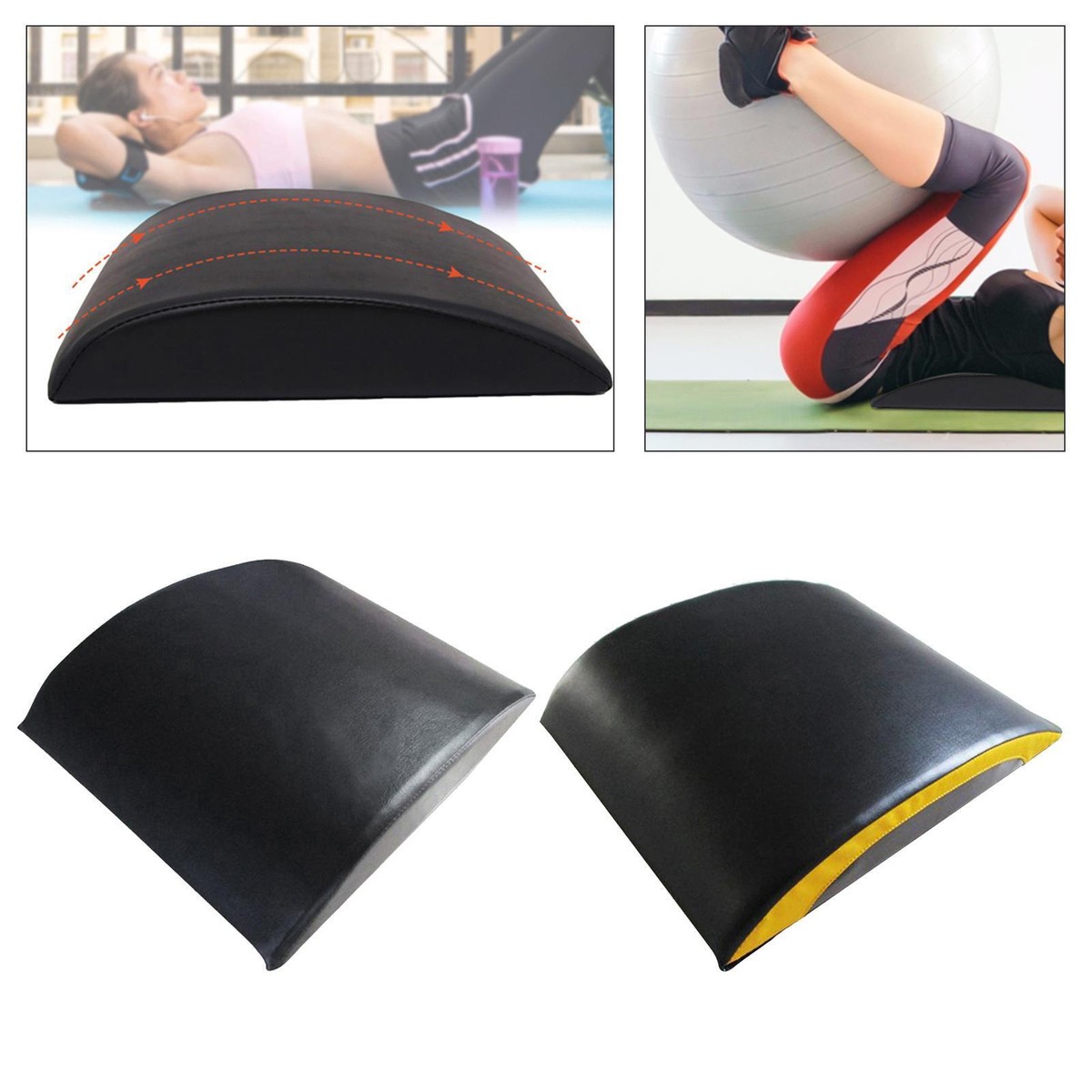Ab Exercise Mat Arc Belly Core Trainer Sit Up Pad Home Gym Exercise Cushion  Gear