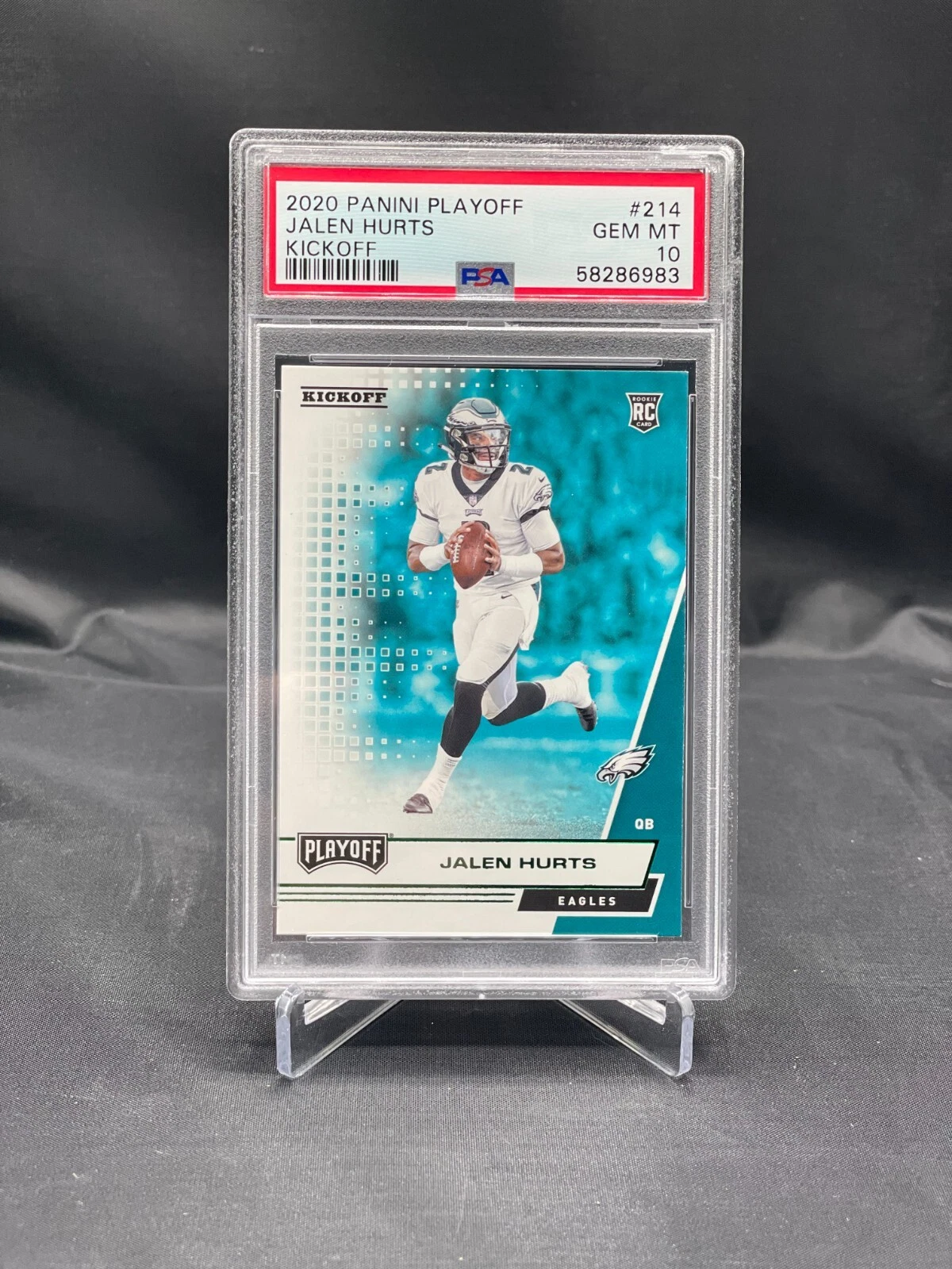 Jalen Hurts Panini Playoff #214 Kickoff
