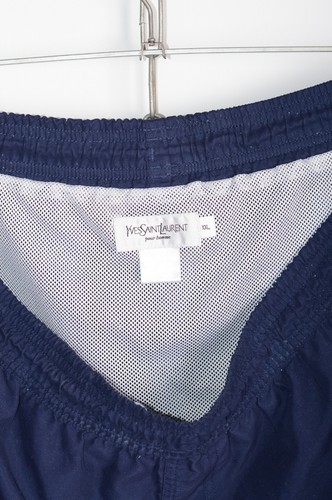 Vintage Mens YVES SAINT LAURENT Shorts Swim Beachwear Beach Blue Size XXL - Picture 5 of 5