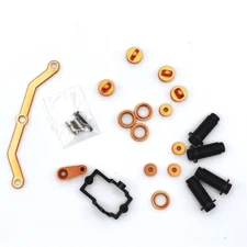 STRC Complete Traxxas TRX-4M Aluminum Steering and Shock Upgrade Package (O/BK)