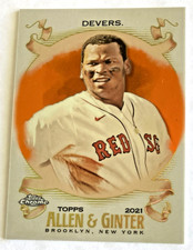 2021 Topps Allen and Ginter Chrome Orange Refractor #253 Rafael Devers 09/25