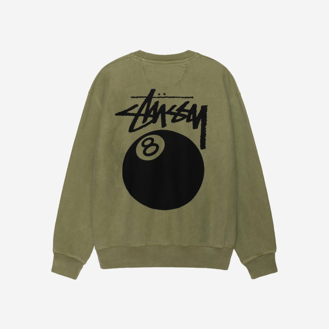 【STUSSY】25ss 8 BALL CREW PIGMENT DYED Stussy 8 Ball Crew Pigment Dyed Olive | eBay