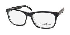 NEW SEAN JOHN 5155 EYEGLASSES PLASTIC SQUARE BLACK 001 57-17-150 MENS FULL-RIM