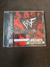 WWF Attitude PS1 (Sony PlayStation 1, 1999) Wrestling CIB Complete 