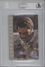 BAS 1998 Ron Mix Hall of Fame Platinum /2500 Larry Little BGS Authentic HOF ur8