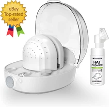 Automatic Cap Cleaner with Steam and Dry,Steam Iron to Reshape the Hat,Restore M
