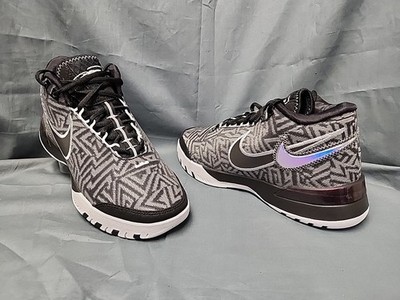 Nike LBJ バスケットボールシューズ グレー/ブラック Nike Men's LeBron LBJ NXXT Genisus Sneakers Black Grey White Size