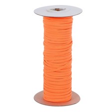 Elastic Bands 1/8 Inch x 50 Yards Stretch Flat Elastic Cord, Fluorescent Orange