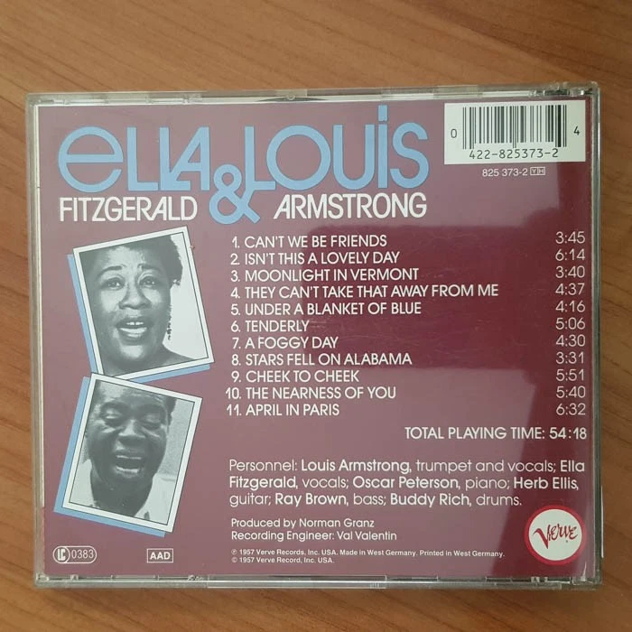 ELLA FITZGERALD & LOUIS ARMSTRONG ella and louis FULL SILVER POLYGRAM VG+/EX - Bild 4 von 4