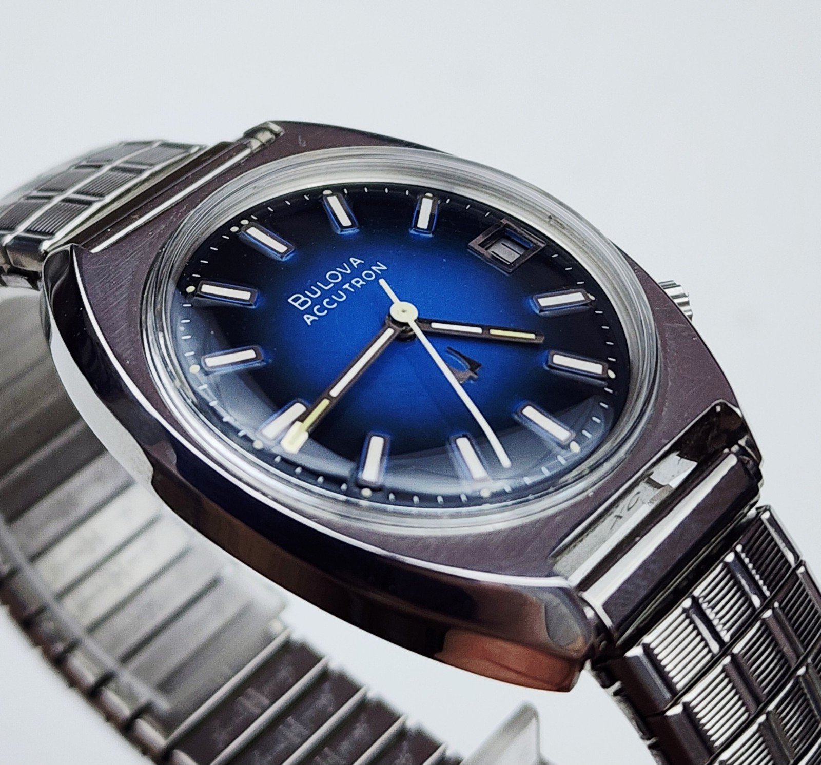 Men's Vintage 1974 TUNING FORK Watch BULOVA ACCUTRON Cal.2181