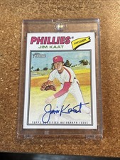 2026 Topps Heritage Baseball # ROA-JK Jim Kaat Autograph Blue Ink