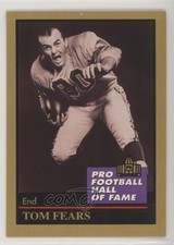 1991 Enor Pro Football Hall of Fame Tom Fears #40 HOF 0b5