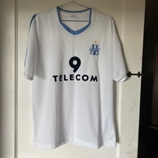 Vtg OLYMPIQUE MARSEILLE 2003-2004 Football Soccer Jersey Mens 2XL/XL #9 Telecom