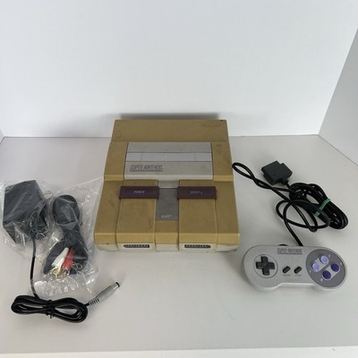 Super Nintendo Console With 1 Controller And Cords Tested Works SNES SNES-001