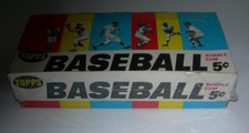VINTAGE 1966 TOPPS BASEBALL 5 CENT EMPTY SEALED WAX PACK  BOX