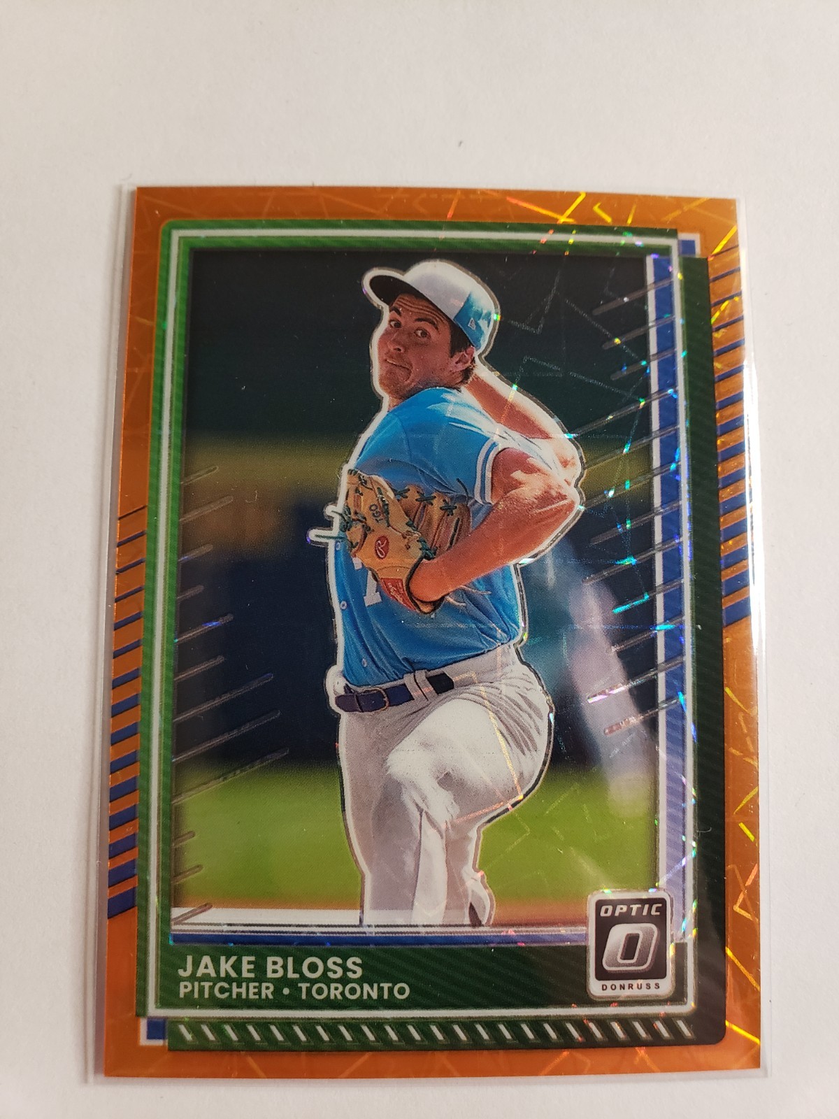 2025 Donruss #96 Jake Bloss Optic Orange Velocity