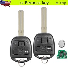 2 For 2001 2002 2003 2004 2005 Lexus Is300 Gs300 Remote Control Key Fob 4c Chip 2 For 2001 2002 2003 2004 2005 Lexus Is300 Gs300 Remote Control Key Fob 4c Chip
