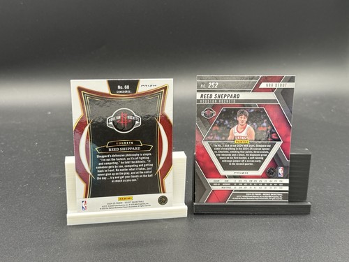 Reed Sheppard 2024-25 Panini Select Concourse Tectonic Prizm & 2024 Mosaic (RC) - Picture 4 of 4