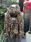 LOUIS VUITTON RARE Limited Stephen Sprouse Disco Brown X Gold Stole Scarf — photo 1