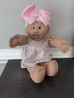 Vintage Cabbage Patch Kids Preemie Brown Eyes Baby Doll 1985 Bald 2 Dimples
