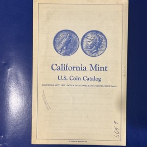 California Mint Us Coin Catalog 1976-77 , Santa Monica