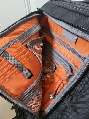 eBags Pro Slim Laptop Backpack Black Travel Orange Interior  display picture 1
