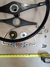 17 Steering Wheel 1967 Jaguar 420 With All Horn Parts Wheel Nuts.
