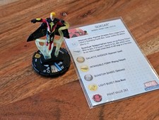 AG02 Heroclix Captain America set Quasar 048 Super Rare figure w/card 