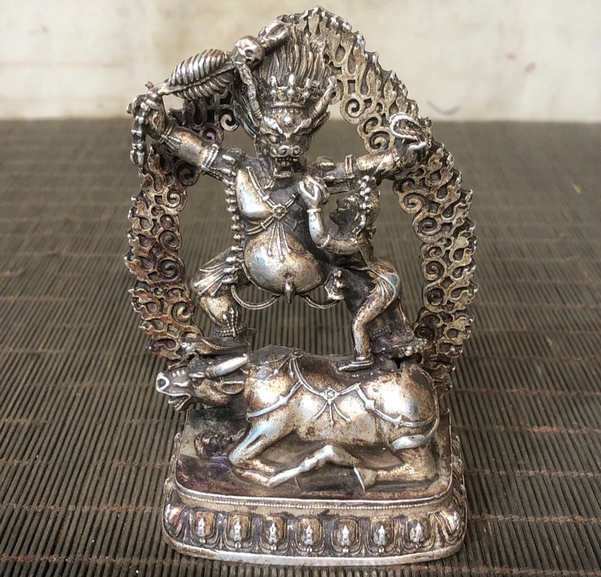 古董原版银色中国古董佛像和雕像| eBay