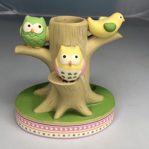 Circo Owls and Bird in Tree Resin Toothbrush Holder Retired Target 2012