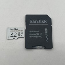 SanDisk 32GB High Endurance microSDXC U3 V30 Memory Card + SD Adapter