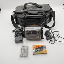 JVC Compact VHS Camcorder GR-AX900 Turns On With Accessories In Photos For Parts