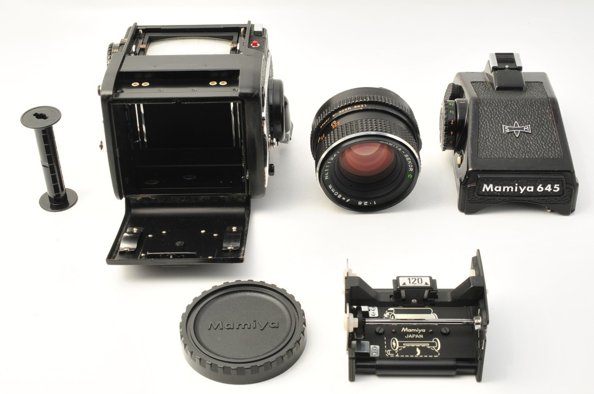 Mamiya M645 1000S PD Finder Sekor C 80mm f2.8 Lens Medium Format