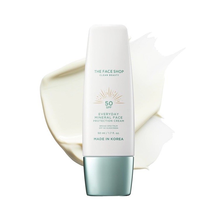 The Face Shop Mineral Sunscreen SPF 50 for Sensitive Skin 1.7 oz