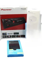 Pioneer MVH-S235BT Digital Media Receiver Power Bank Apple Power Adapter Bundle