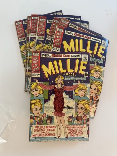 MILLIE THE MODEL QUEEN-SIZE SPECIAL COMIC #4 - MARVEL COMICS (1967) Lot of 10