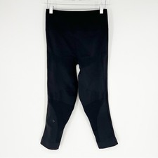 Lululemon Flow & Go Cropped High Waist Seamless Leggings 6 Black