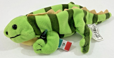 Coca-Cola Paco Iguana Mexico 8'' beanbag plush International Collection 1999 Coke