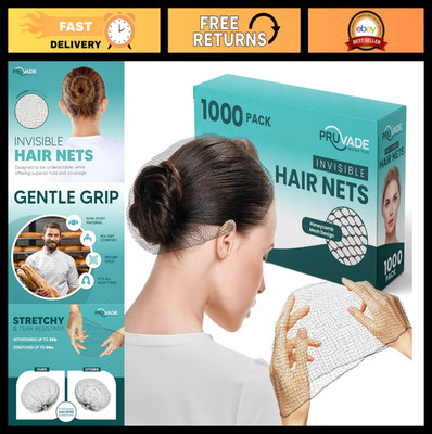 1000 Pack Elastic Mesh Hair Nets for Buns & Long Hair - Ideal for Dancers, Sleep