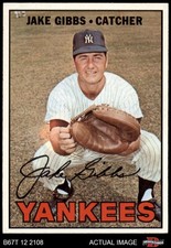 1967 Topps #375 Jake Gibbs Yankees 6.5 - EX/MT+