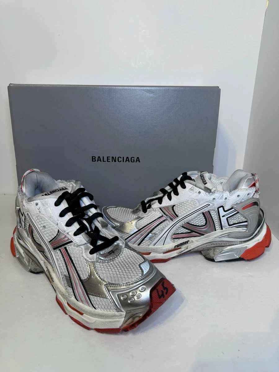 Balenciaga Runner Sneaker White Red for sale | eBay