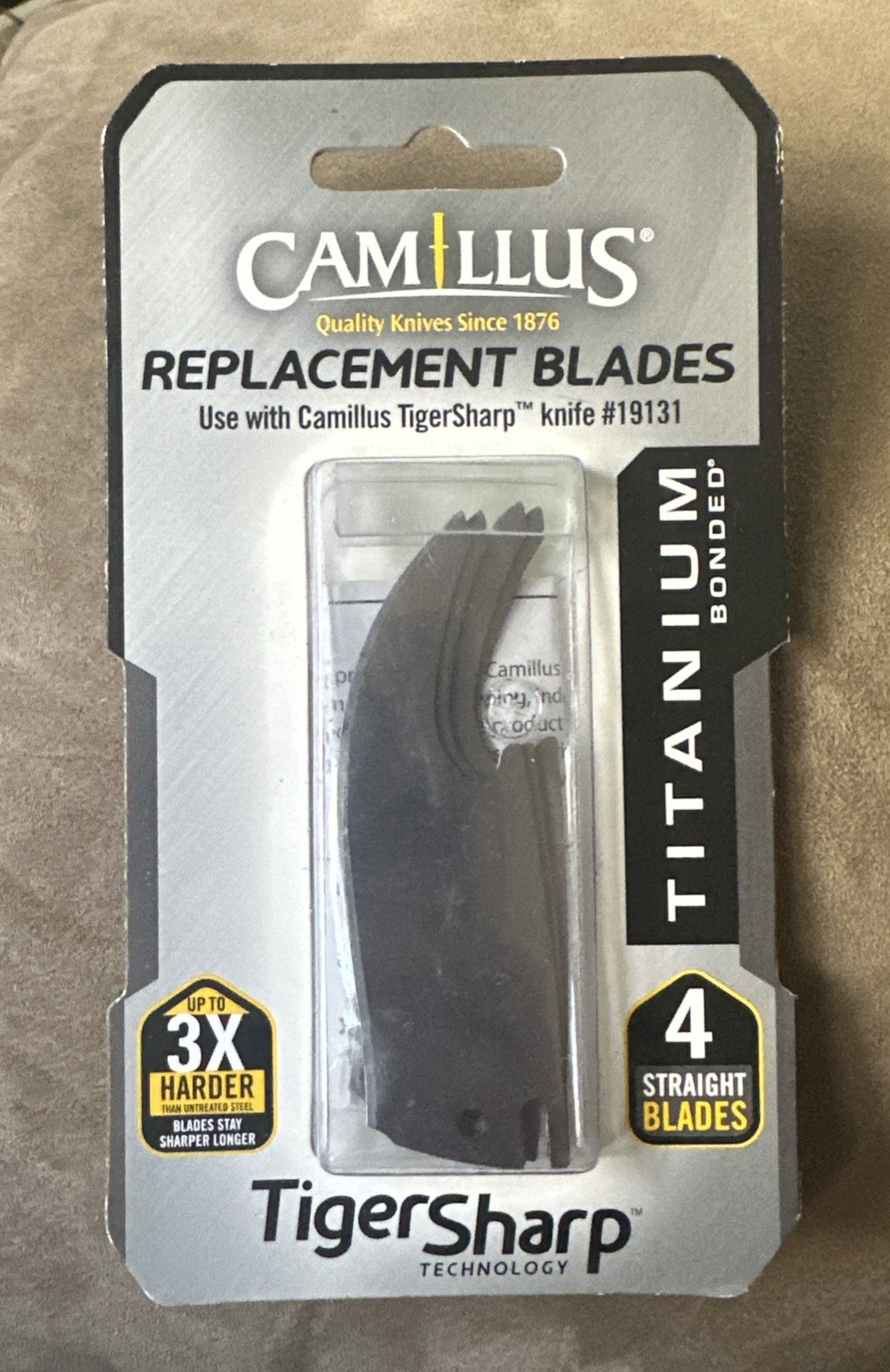 CAMILLUS TIGERSHARP REPLACEMENT BLADES, 4 PK STRAIGHT FOR TigerSharp
