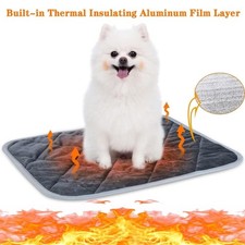 Anti-Slip Self-Heating Dog Pad Folding Soft Warming Pet Pad Thermal Crate Pad